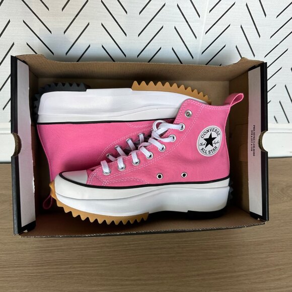 ❤️Converse Run Star Hike Hi Converse 7.5 Womens Shoes Platform Oops Pink A08735C - Picture 8 of 12